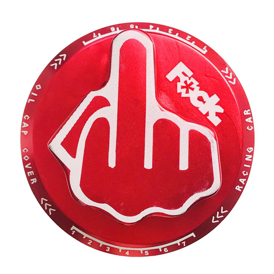Red Screw-In Middle Finger Oil Filler Tank Cap Valve Cover For Honda Acura