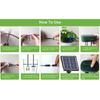 Solar Intelligent Irrigation Kit 6V 2W with Built-in 1800mAh Battery Irrigation for Potted Plants DIY Timed Watering Device