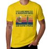 Vintage MOUNTAIN BIKING I Like Beer & Mountain Bikes and Maybe 3 People T-Shirt Sublime T Shirts for Men Graphic