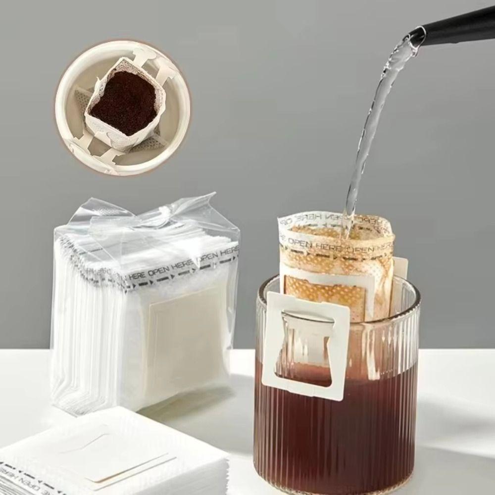 10/50Pcs Hanging Ear Coffee Powder Filter Bag Thickened Coffee Filter Durable Coffee Filter Bag