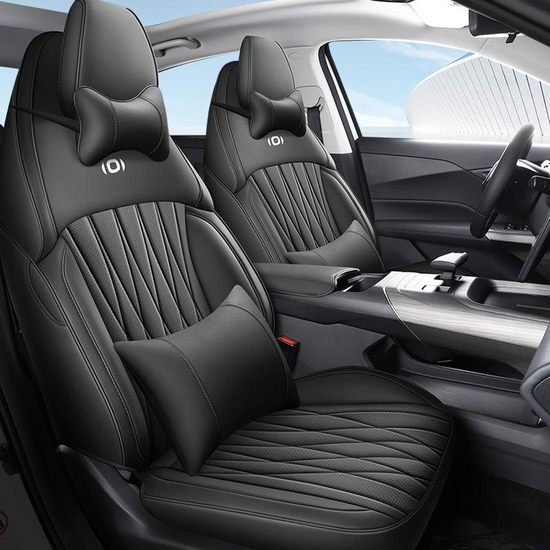 All-Season Perforated Leather Sports Car Seat Cushion for Qiyuan A05