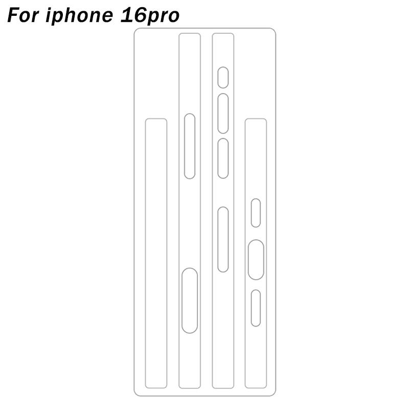 1-3Set Side Hydrogel Film For iPhone 16 15Pro Max 16Plus 14Plus 14 13Pro Max HD Clear Anti Scratch Border Frame Screen Protector