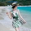 Yimeishan Women's Conservative Long-Sleeve One-Piece Swimdress