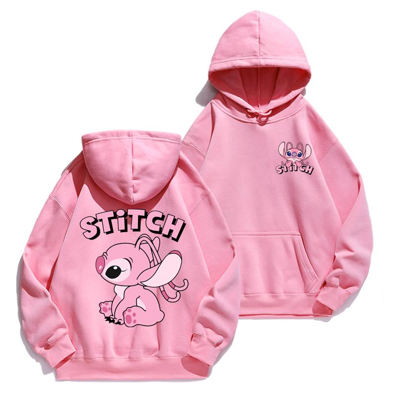 2025 Stitch Hoodie Autumn/Winter Hoodie European and American Cartoon Anime Hoodie Loose Clothes Couple's Hoodie Coat
