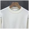 Herfst Winter Ronde Hals Patchwork Eenvoudig Alles-match Pullover Trui Mannelijk Losse Casual Gebreide Top Mannen
