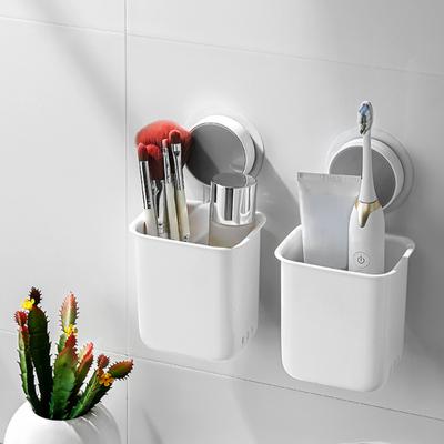 Multifunkční nástěnný úložný box bez děrování Koupelna Držák na zubní kartáček Stojan na organizér na kosmetiku Stojan na odkládání do kuchyně