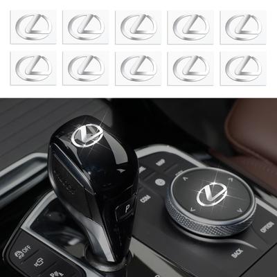 2/5/10pcs 3D Metal Car Emblem Sticker Decor Badge Decal Interior Styling For EX300H RX450H IS300H ES300H NX RX GS Al20