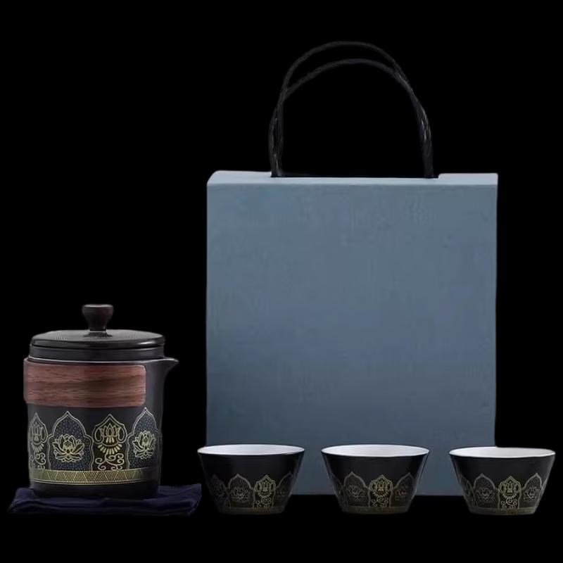 Woding Portable Ceramic Travel Tea Set