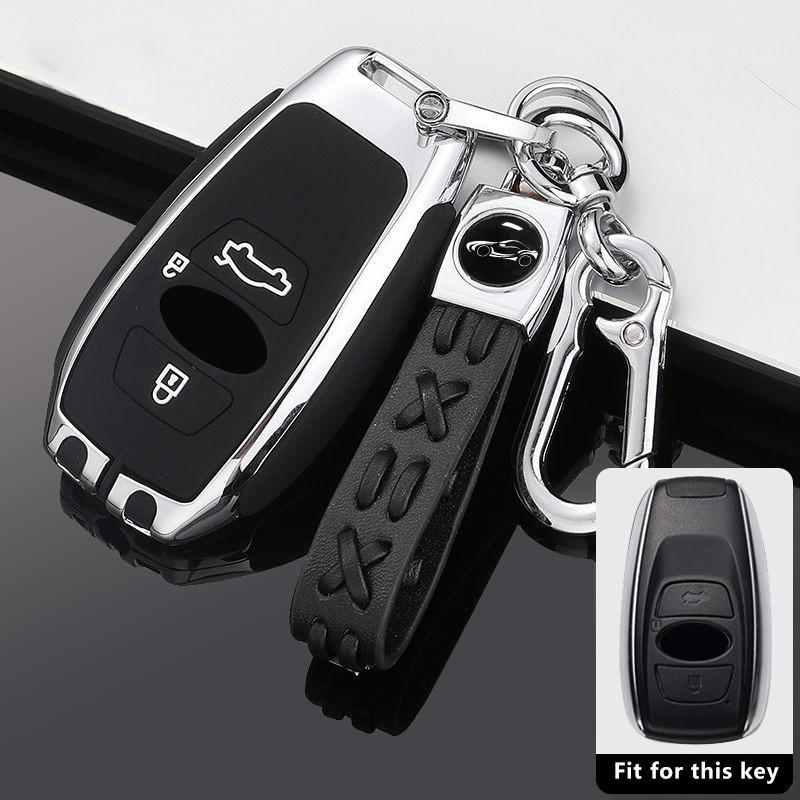 Zinc Alloy Car Key Case For Subaru Gr86 Crosstrek Forester Sk Brz Sti Xv Sv Outback Ascent Wrx Impreza Keychain Cover Shell Fob
