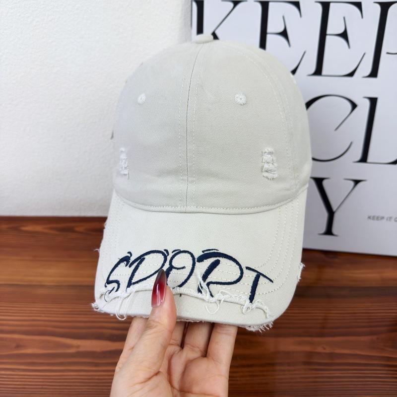 American Retro Washed Broken Spring And Summer Baseball Cap Female Cap Showing Small Face And High Quality