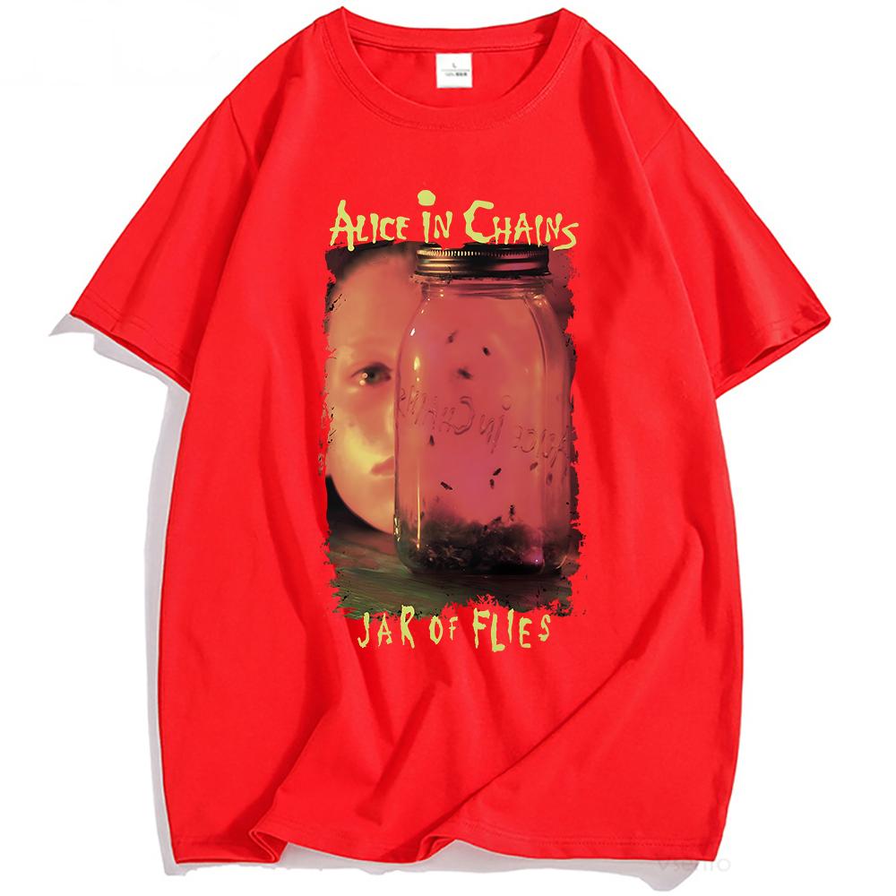 

JAR OF FLIES T-SHIRT Rock Band Alice InChains Tshirts Short Sleeve Fashion Unisex Streetwear Hip Hop Men T Shirt Print Clothing XXL