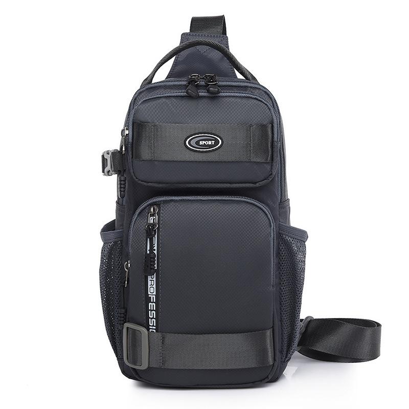 Men s Multi-functional Water-Repellent Oxford Cloth Crossbody Chest Bag