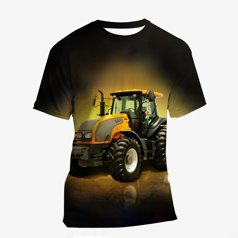 3D Printed New Tractor T Shirt Fashion Kids Cool Streetwear Hip Hop Funny T-shirt Men Women Funny Short Sleeve Summer Tops