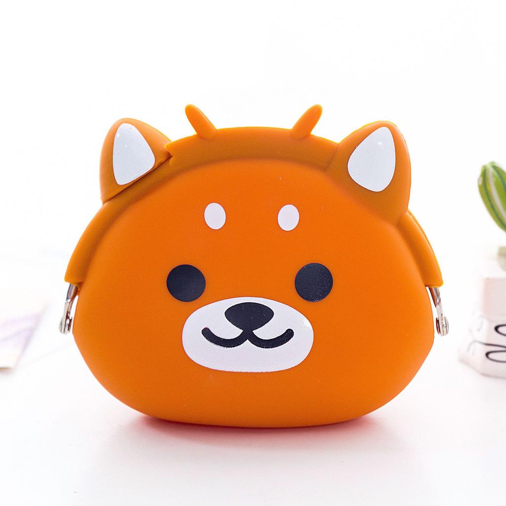 Silikon-Münzbörse Süßes Schwein Katze Frosch Gelbe Ente Panda Eule Hund Geldbörse Kinder Frauen Mini-Tasche KTB