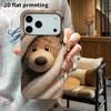 Phone Case: 2D Flat Suitable for iPhone 18 17 16 15 14 13 Pro Film Protective Case, Couple Style, Probe Toy Bear, Christmas and Halloween Gifts