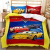 Lightning McQueen Car Duvet Cover Pillowcase Car Bedding Set Adult Boy Girl Bedroom Decoration Birthday Gift Single Double Large