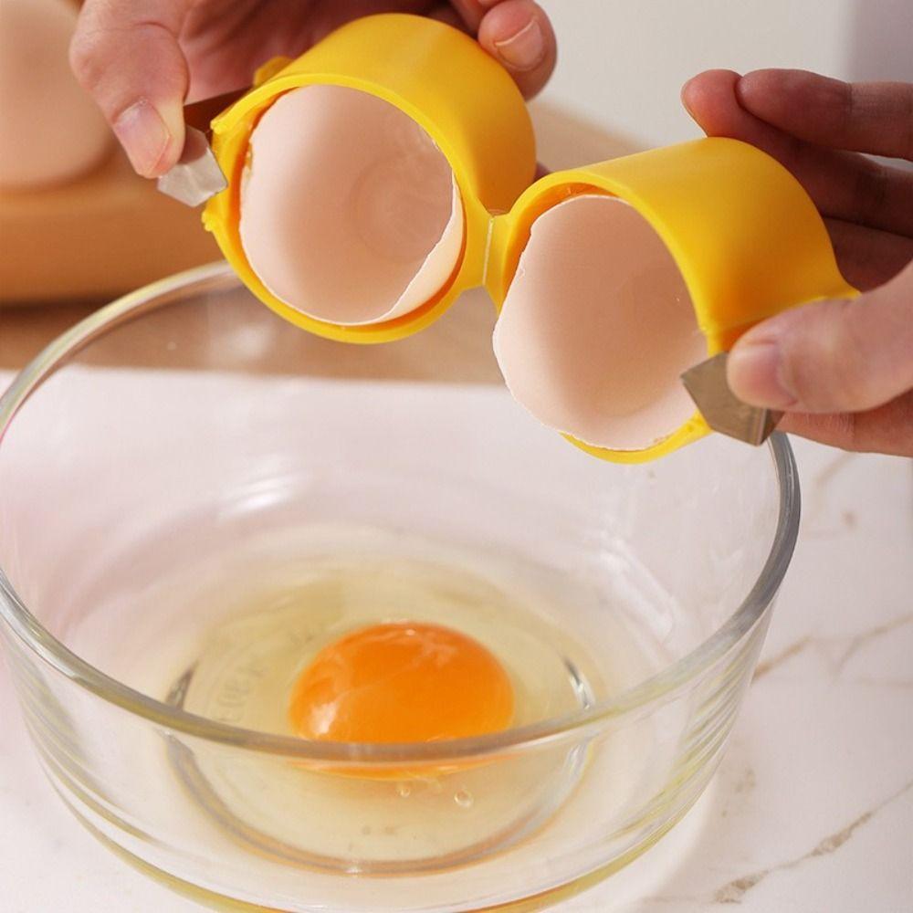 3pcs Cylindrical Eggshell Opener Effortless Egg Breaker Household Egg Crackers Kitchen