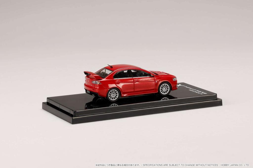 HJ64 Mitsubishi Lancer Evolution 10 Red Metallic 1/64 (Finished Model)
