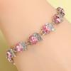 Exquisites Funkelndes Kristall Zirkon Flügel Edelstein Tennisarmband Damen Mode Hip Hop Schmuck Geschenk mit Verlängerungskette