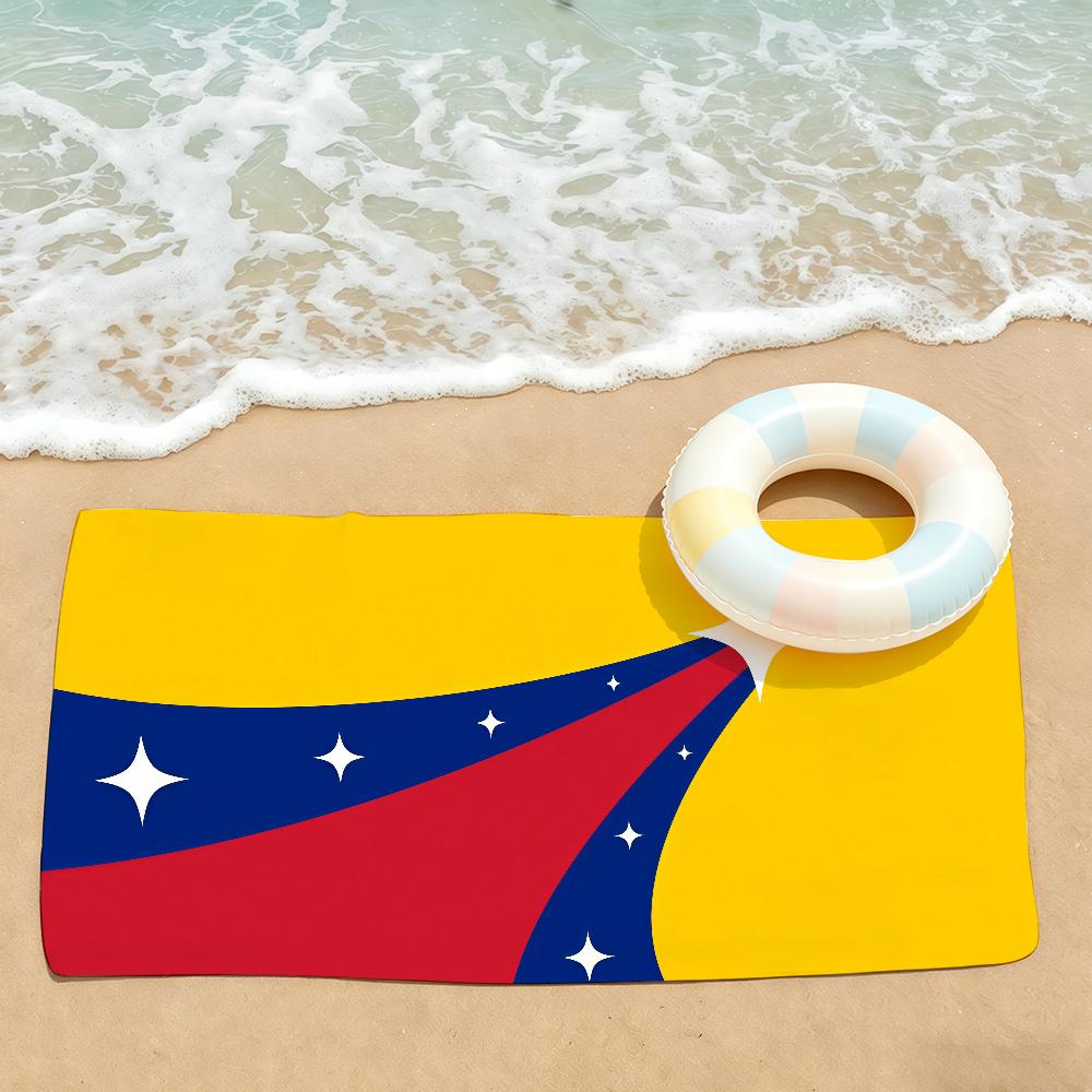Nation Flag V-Venezuela Towel Drying Bath Towel Applicable To Light Swimming Camping Yoga Beach Out