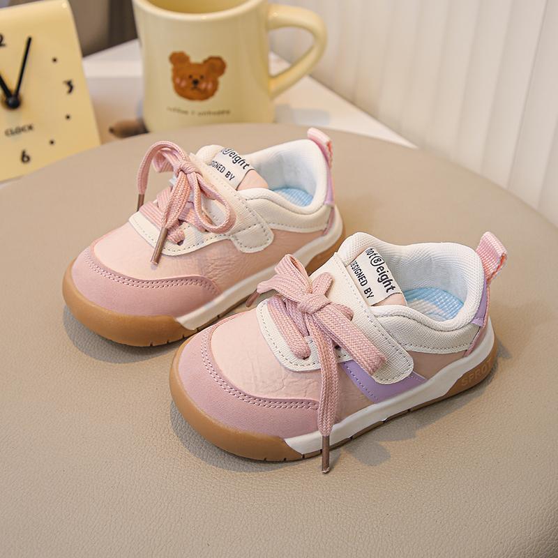 Baby Casual Shoes Soft Sole Non-slip Kids Walking Shoes Hook&loop 2025 New Fashion Boys Girls Flat Shoes Versatile Size 17-27