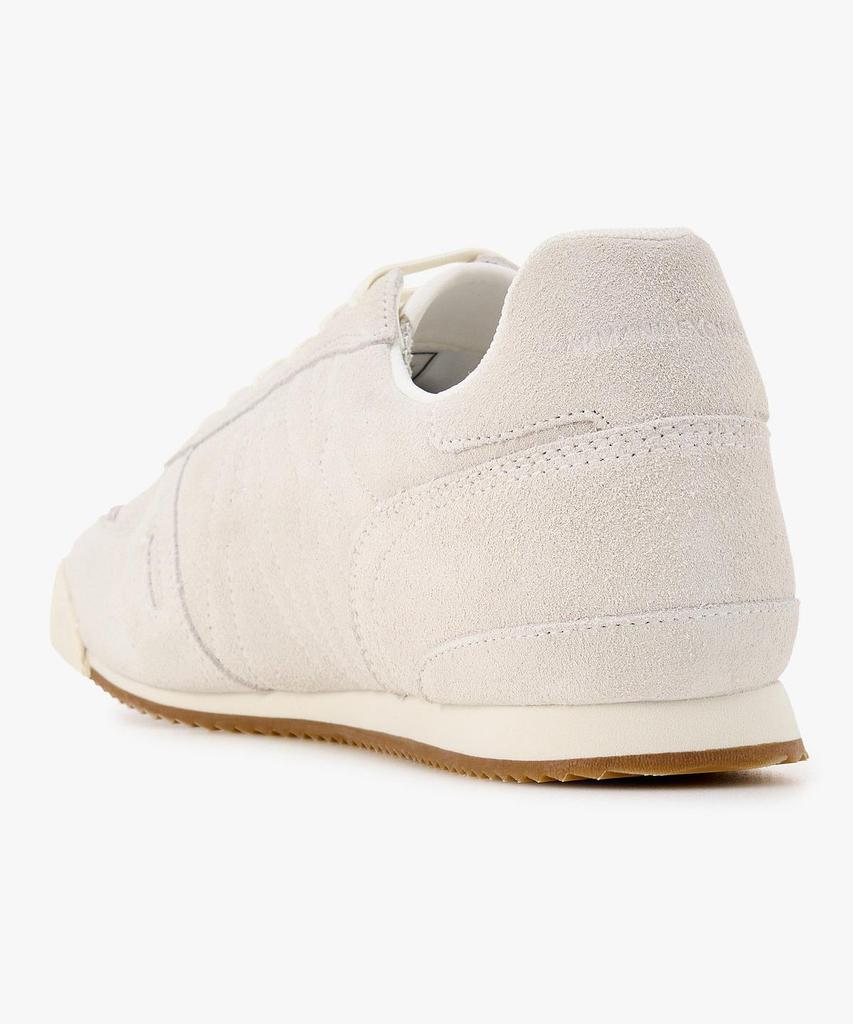 Armani Exchange Men'S Side Logo Suede Sneakers _White_A416175002