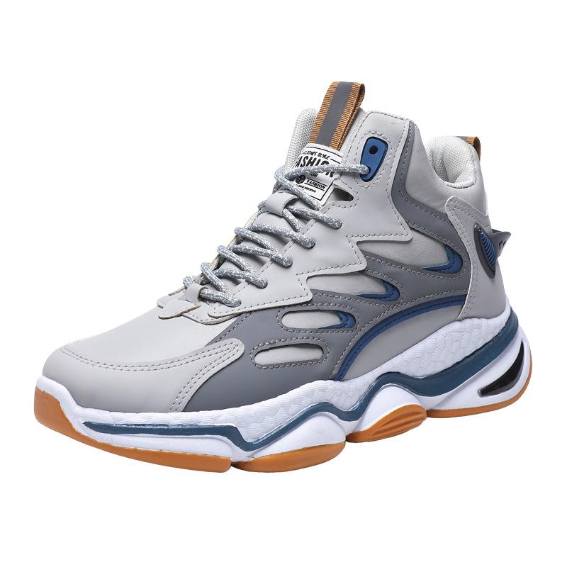 Pánské ležérní boty Podzimní Flyknit Prodyšné Popcornová Silná Podrážka Tenisky Trendy Ležérní Pánské Boty pro Tátu