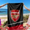 Football Team F.C Print Beach Towel, Versatile Lightweight Absorbent Beach Towel for Pool Surf Yoga Bathroom, Perfect Birthday Holiday Gift