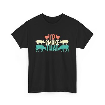 Smoker's Casual Tee | Cool, Comfortable & Stylish Wear | I'd Smoke That Shirt