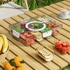 Divided Plate with Lid, Food Storage Box, Snack Box, 4/8 Grid Snack Box, Fruit Storage Box for Refrigerator, Vegetable, Fruit