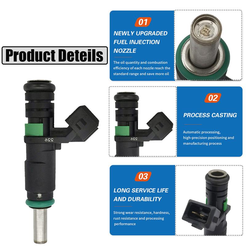 6PCS 13537531634 7531634 Fuel Injectors For BMW 128i 328i X3 X5 Z4 525i 2.0L 2.5L 3.0L 2006 2007 2008 2009 2010 2011 2012 FJ748