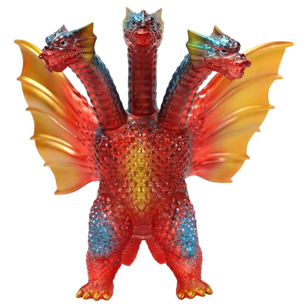 Character Content Production CCP Middle Size Series Godzilla EX King Ghidorah Retro Red Clear 135mm PVC Painted Complete Figure (CCP) [12th Release]