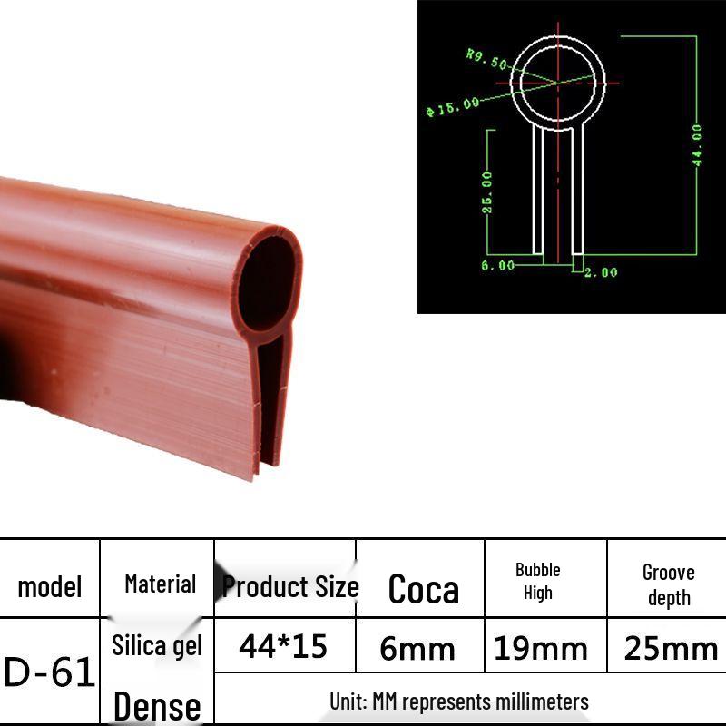 U-Shaped Waterproof Anti-Collision Dustproof Electrical Cabinet Rubber Seal