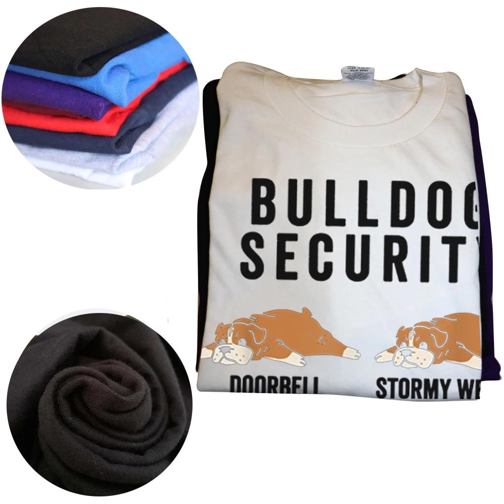 Anglický buldok Bezpečnost Vtipný dárek pro psa Trička Grafické Bavlněné Streetwear Krátký rukáv Narozeniny Letní tričko Pánské oblečení
