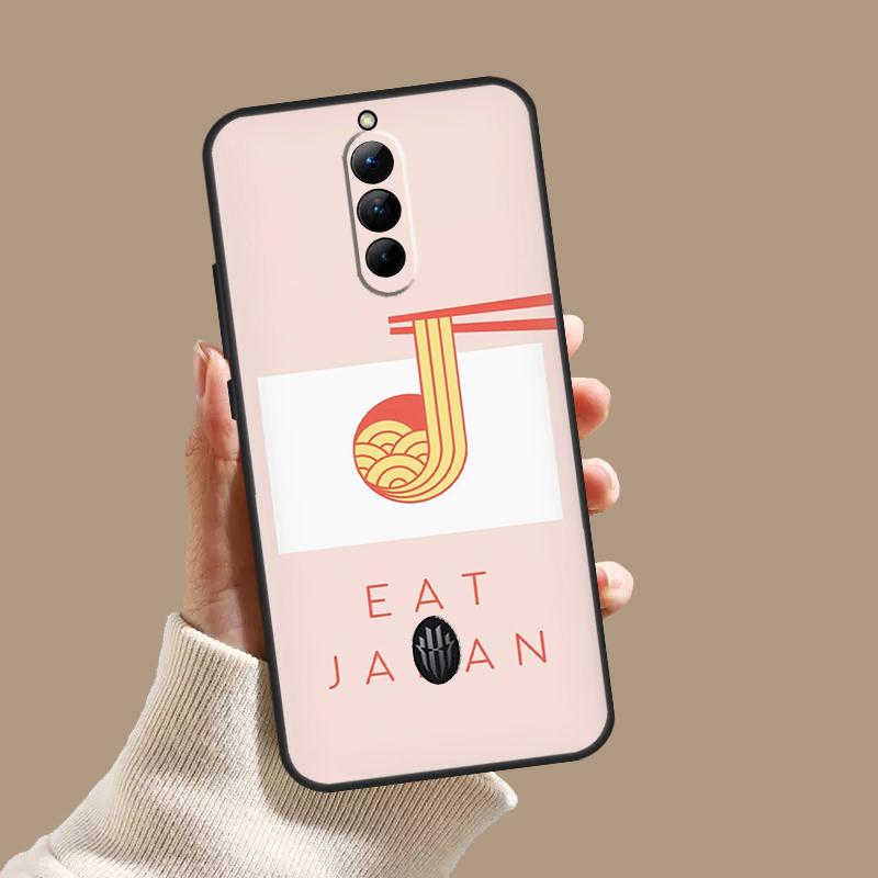 Ramen Cat Japanese Art Case For ZTE Nubia Red Magic 10S 9S 8S 8 9 10 11 Pro Plus 6 7 6S 7S Pro 5G 6R 10 Air Cover