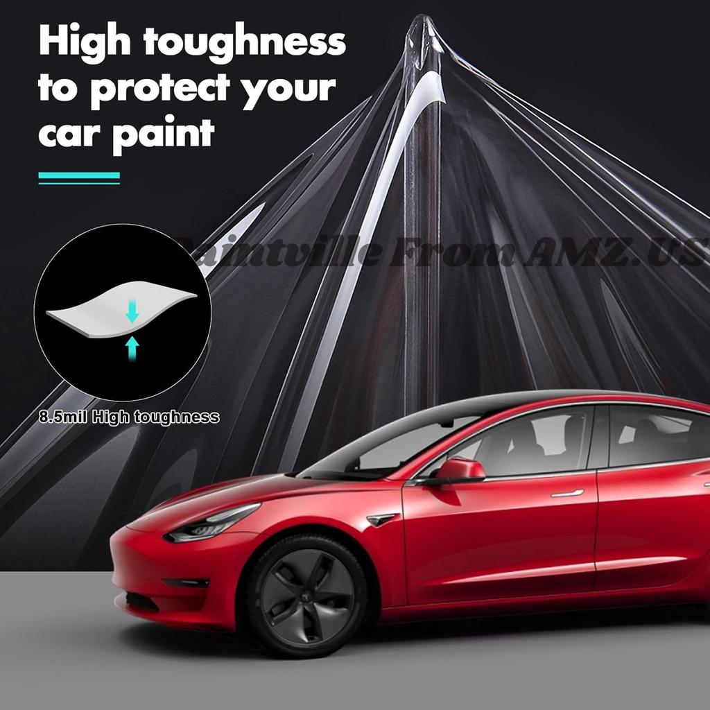 For Tesla Model 3 2017-2023 TPU PPF HD Clear Paint Protective Film Custom Fit Anti Scratch Self Healing Shield Guard Tesla Finishing Accessories for