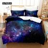 Colorful Planet Bed Cover Package Bed Cover Package 3d Bedding Digital Printing Bed Linen Queen Size Size Bed Package  Fashion Design