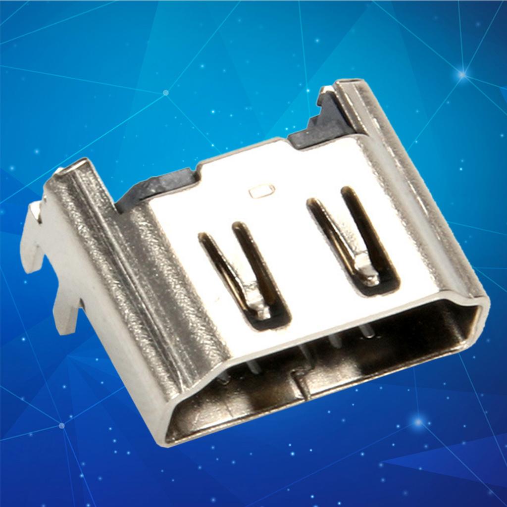 Replacement HDMI-compatible Adapter Plug Slim HDMI-compatible Port Socket Interface Connector for 4