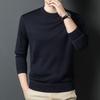 FENGXUN Men's Round Neck Solid Knit Sweater FXT5168