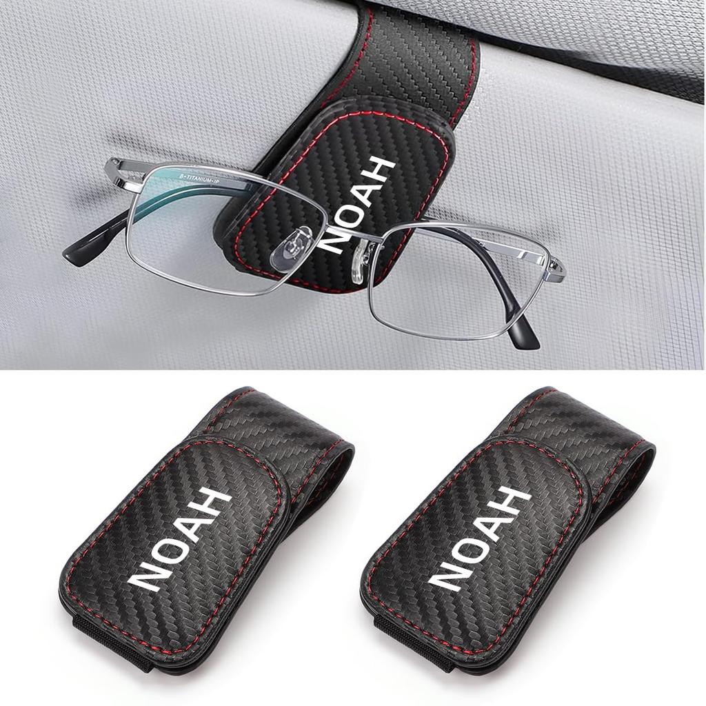 Sunglasses and Eyeglass Leather with Exclusive NOAH Compatible with Noah 80 85 90 95 Safe Driving Car Protects Easy Car Glasses Holder with Car 2