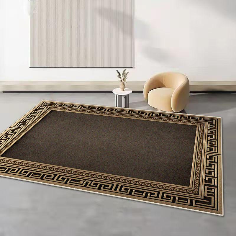 Retro Style Washable Carpets for Living Room Bedroom Rug Ins Soft Fluffy Bedside Rugs Short Plush Large Area Mats Lounge Office