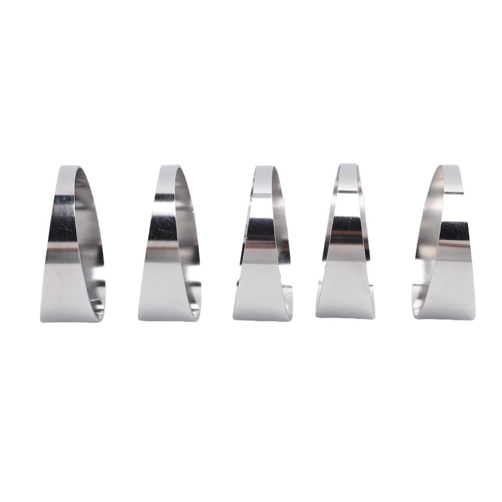 5Pcs 304 Stainless Steel Pie Cuts Tight Radius Deburred Not Welded for Automobiles Exhaust Pipe System Modification
