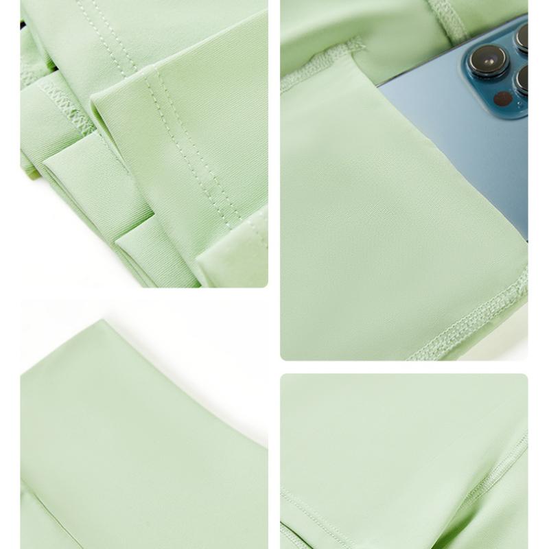 Cool Sports Short Skirt, Anti-exposure Fake Two Badminton Pocket Tennis Skirts, and Slimming Yoga Skirt Worn Outside