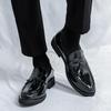 Men's Retro British Style Leather Tassel Loafers: Slip-On Casual Dress Shoes In Large Sizes