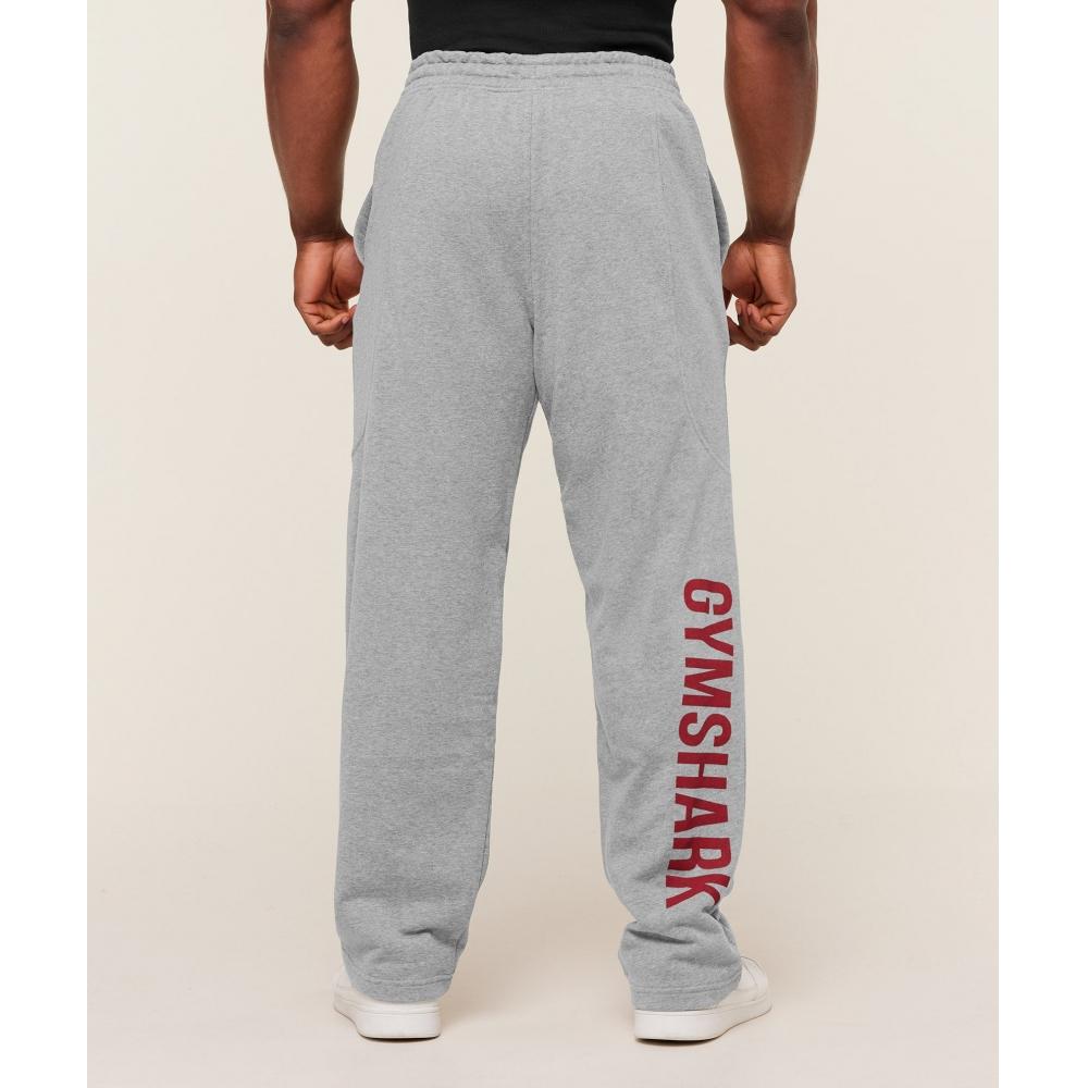 Gymshark Power Straight Leg Pants Charcoal Core Marl Sets Red A4c6b Gdhg