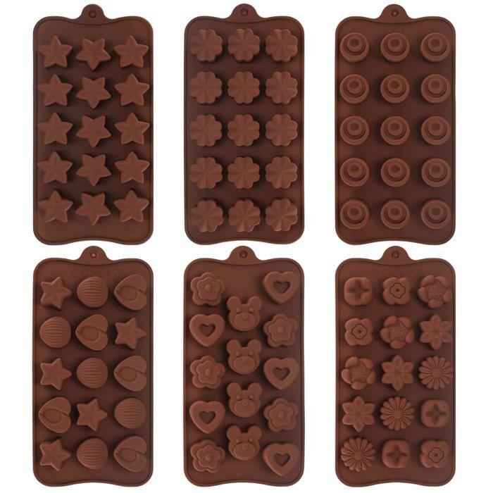 Moule À Gâteau - Yiphomn - Silicone De Qualité Supérieure - Flexible - Antiadhésif - 6 Formes Différentes