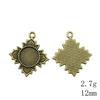 Valentine's Day Accessories For Making Jewelry Fit Round 12mm Glass Cabochon Base Setting Tray Accessories Parts Women's Clothing Bag Accessories