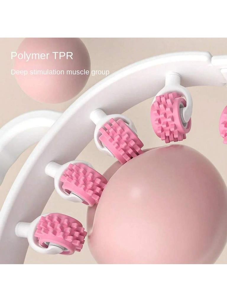 Circular massager roller waist abdominal muscle ring leg clamp portable massage tool