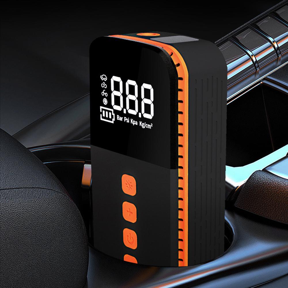 Portable Car Air Pump 150PSI Wireless Air Compressor Handheld Electric Tire Inflator with LED Light Support Power Bank
