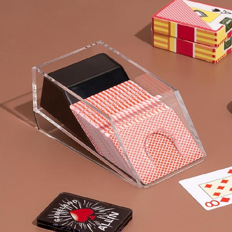 Blackjacks Shoe and Discard Tray Clear Blackjacks Shoe Discard Tray Acrylic Dispenser Discard Holder Trays